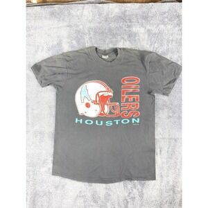 Vintage Houston Oilers Stedman T-Shirt Mens Large 90s Football Big Helmet USA